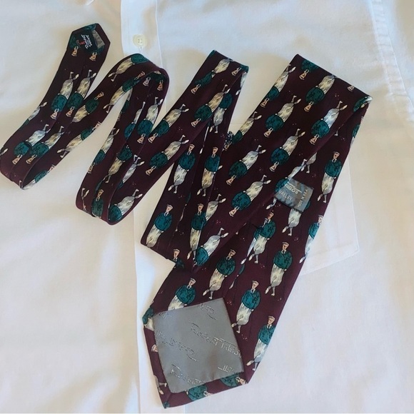 Robert Talbott Silk Tie, Golf motif - Picture 3 of 6